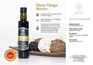 Sherry Vinegar Reserve PDO sotaroni properties